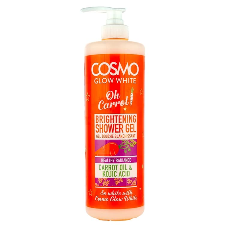 جل الاستحمام المفتح للبشرة "كوزمو جلو وايت أو كاروت" (COSMO Glow White Oh Carrot).