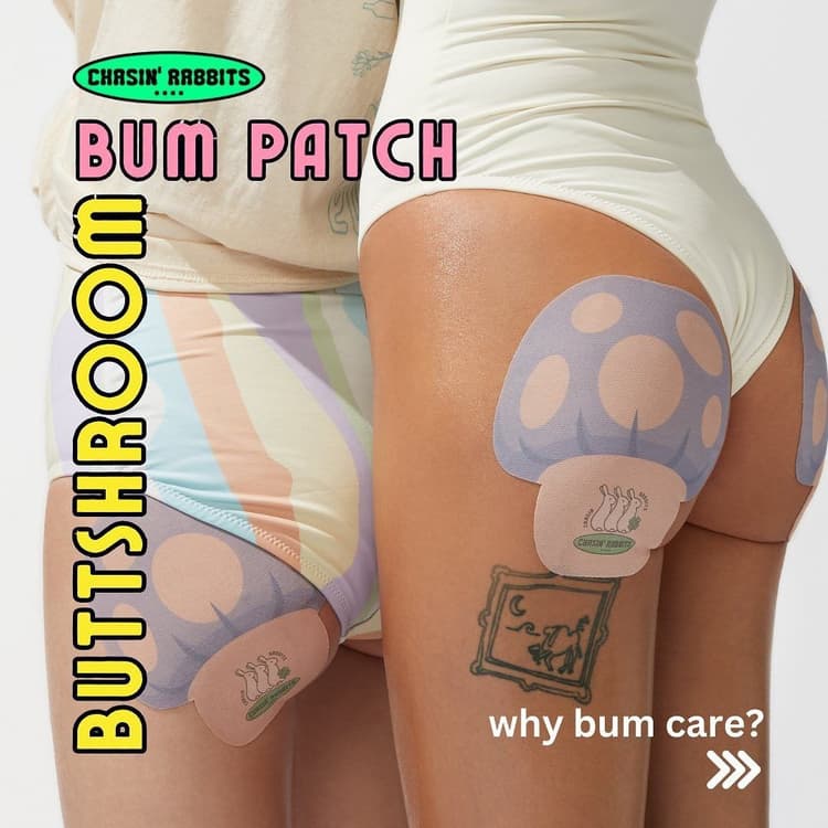 Buttshroom Bum Patch  Smoothing & Boosting من علامة Chasin’ Rabbits ماسك الموخرة