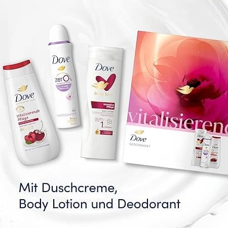 مجموعة العناية المنشطة من دوف مع كريم الاستحمام، لوشن الجسم ومزيل العرق (225 مل + 400 مل + 150 مل)