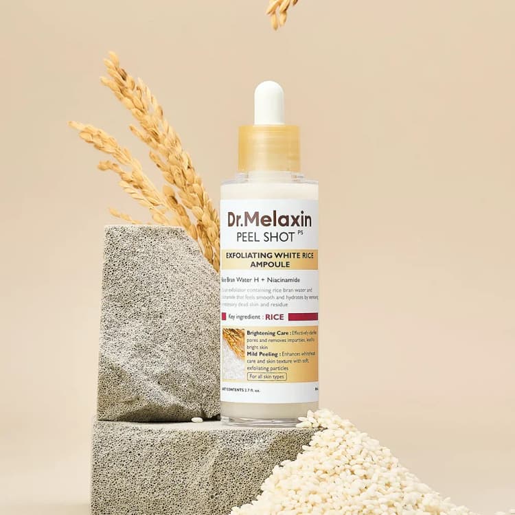 Dr. Melaxin Peel Shot – Exfoliating White Rice Ampoule