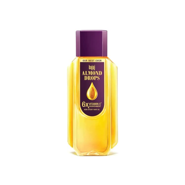 زيت بجاج الهندي زيت اللوز الخام ا Bajaj Almond Drops Hair Oil with vitamin E 300ml